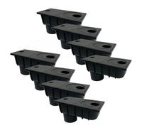 4INSTALATOR Lot de 8 évacuations de gouttière de 50mm à 110mm avec tamis Boîte d'évacuation d'eau de pluie Évacuation d'eau de pluie DN110 Noir Évacuation de gouttière Filtre à eau de pluie |