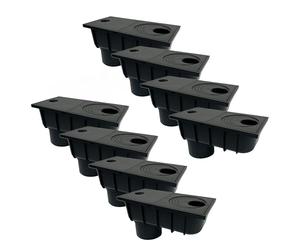 4INSTALATOR Lot de 8 évacuations de gouttière de 50mm à 110mm avec tamis Boîte d'évacuation d'eau de pluie Évacuation d'eau de pluie DN110 Noir Évacuation de gouttière Filtre à eau de pluie |