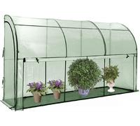 4iQ Mini serre adossée 2x1x2m vert