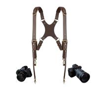 4J LEDR Harnais Double pour 2 Appareils photo Photo Sangle Marron