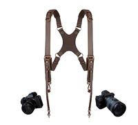 4J LEDR Harnais pour appareil photo, double bandoulière en cuir pour photographe, bandoulière pour 2 appareils photo pour homme et femme, équipement multi-appareil photo pour appareil photo reflex