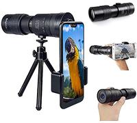 4K 10-300X40Mm Super Téléobjectif Zoom Monoculaire, Jumelles Électriques pour Adultes, avec Trépied De Support De Smartphone pour L'observation des Oiseaux Camping Randonnée Voyage Little
