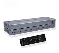 4K 16x1 HDMI multiviewer, 16x1 HDMI Splitter Quatre écrans multiviewer Splitter 2 4 6 8 16 in 1 Out Seamless Switch PC caméra PC répartiteur d'écran pour Moniteur de télévision (4K 30Hz)