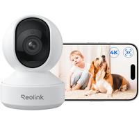 4k 360° Wifi Indoor Surveillance Camera, Wi-Fi 6 Bi-Band Baby Camera, Person/Animal/Crying Detection, 3x Optical Zoom, Auto Tracking, Night Vision, Privacy Mode, E1 Zoom
