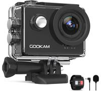 4K 60Fps Caméra Sport,Action Caméra Eis 40M Étanche Caméra Sportive Ultra Hd Avec 2 Batteries 1350Mah,170 ° Grand Angle,2.4G Télécommande Et Kit D'Accessoires¿