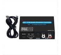 4K 60Hz HDMI2.0 Audio Extractor Support 5.1Ch HDMI2.0 HD-MI to HDMIAudio ARC Switch with Audio Tosl