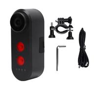 4K Bike Camera avec Feu Arrière Intégré 140° Grand Angle, IPX6 Étanche, Batterie 5000mAh - Enregistrement HD Sécurisé, Vision Nocturne, Compatible Tous Vélos (64G)