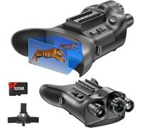 4K Casque Jumelle Vision Nocturne avec Télémètre, Dowesyeen 6000mAh Rechargeable Lunette/Jumelles Adultes Puissante avec Vision Nocturne Infrarouge et Diurne pour Chasse,Camping,Wi-FI