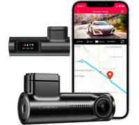 4K Front Car Dashcam, WiFi In-Car Camera with 170° Wide Angle, Night Vision, WDR, G-Sensor, 24H Parking Mode, Loop Recording (D500)