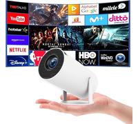 4K Full HD 1080P Mini Projector - Portable Mini Projector 160 ANSI Lumens, WiFi & Bluetooth, Support Android/iOS, Auto Keystone, 180° Rotation for Home Theater, Games and Presentations