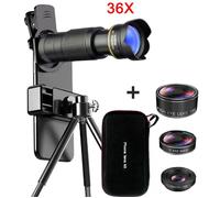 4K HD 36X télescope optique Zoom téléphone caméra lentille téléobjectif pour iPhone Huawe