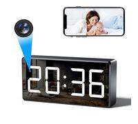 4K HD Camera Espion Sans Fil WiFi Avec 170 Grand Angle Caméra de Surveillance Wifi Interieur Alarme Maison Sans Fil Avec Camera Infrarouge Streaming Wifi a Distance Discrete Detecteur de Mouvement