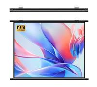 4K HD Écran De Projection, Portable Ecran Videoprojecteur 30 40 50 60 70in, AntiPlis Toile De Projecteur Manuel, Grand Angle De Vision, Pour Home Cinéma, Bureau, École Et Camping(60")