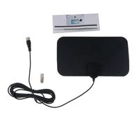 4K HD Mini TÉLÉVISION Numérique HDTV Antenne TV Numérique DVB-T2 50Miles Récepteur de Signal Voyage Intelligent D'intérieur Amplificador Antenne TV - Type Black