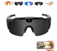 4K HD POV Baseball Glasses with Camera, 2026 Upgraded Baseball Glasses with Camera, Loop Recording, 2H Working Hours Suitable for Woman, Man (C)