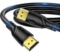 4K HDMI Cable 0.5 m (HDMI 2.0,18 Gbps) Ultra Fast Plated Connector,Audio Return Ethernet,Video 4K @ 60hz Fullhd1080p 3D Compatible with HDTV,Blu-Ray,PC,Xbox,Laptop,PS3/4/5/9,etc