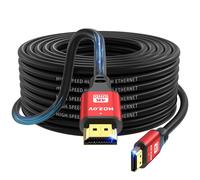4K HDMI Cable 15 m,High Speed HDMI 2.0 Cord 4K@60Hz 18Gbps,Ultra HD,Ethernet Audio Return,Video 4K,1080p,3D,Arc,HDR Compatible with Xbox,PS5/PS4,HDTV,Laptop etc.[Y105]