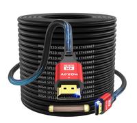 4K HDMI Cable 30m, High Speed HDMI 2.0 Cord 4K@60Hz 18Gbps, Ultra HD,Ethernet Audio Return,Video 4K,1080p,3D,Arc, HDR Compatible with Xbox,PS5/PS4,HDTV,Laptop ect(Red)