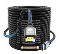 4K Hdmi Cable 30M, High Speed Hdmi 2.0 Cord 4K@60Hz 18Gbps, Ultra Hd,Ethernet Audio Return,Video 4K,1080P,3D,Arc, Hdr Compatible With Xbox,Ps5/Ps4,Hdtv,Laptop Ect(Silver)[HDM5230034]