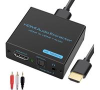 4K Hdmi Optical Adapter Audio Splitter Extractorvers Spdif Toslink Optique Et Audio Stéréo 3.5 Mm Pour Blu-Ray Dvd Xbox Hdtv [F88]