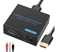 4K Hdmi Optical Adapter Audio Splitter Extractorvers Spdif Toslink Optique Et Audio Stéréo 3.5 Mm Pour Blu-Ray Dvd Xbox Hdtv Ps4 Ps5 Home Cinéma[Z894]