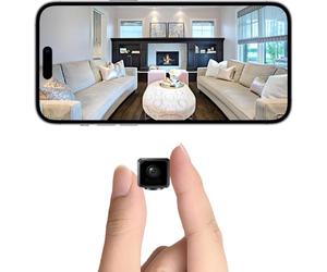 4K Mini Caméra Espion Cachée WIFI - Caméras de Sécurité Sans Fil Petites - Micro Nanny Caméra pour Maison - Sécurité Intérieure et Extérieure - Vision Nocturne et Détection de Mouvement - Pour