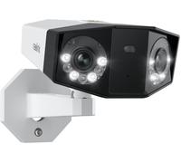 4K Outdoor Caméra Surveillance À Double Objectif Vision 180°, Caméra Ip Poe Extérieure, Détection Personne/Véhicule/Animaux, Vision Nocturne Couleur, Audio Bidirectionnel, Étanche, Duo 2 Poe