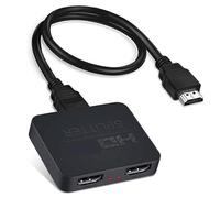 4K UHD HDMI-Compatible Splitter 2.0 1x2 HD Splitter HDCP 2.2 HDR Splitter 4K HD 2.0 Splitter for DVD PS4 PS5