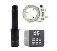 4K UHD IMX678 Microscope numérique de laboratoire TF HDMI USB Type-C PC Microscope électronique industriel Caméra pour réparation de PC CPU de téléphone (objectif 300x avec lumière)