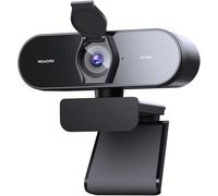 4K UHD Webcam with Ultra-Fast Autofocus PDAF+CDAF,1080P@60FPS,Noise Reduction Microphones,Self-Adapting Light,USB Plug & Play,Privacy Cache,79° Viewing Angle
