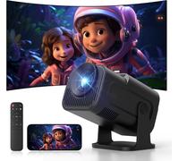 4K Videoprojecteur [2025 Upgraded/App Intégrée] Videoprojecteur Portable Con Wifi 6 Bluetooth 5.4 Supporté 4K 1080P,Auto Keystone Rotatif 180°,Projecteur Video Exterieur Hdmi/Usb