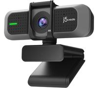4K Wide Angle Webcam With Microphone For Video Conferencing, Streaming, Online Recording, Compatible With Zoom, Skype, Teams, Obs And More (Jvu430)
