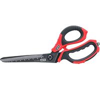 4K5 Ciseaux avec lames en titane, TS 501, coupe puissante, règle graduée et tournevis intégrés, poignées ergonomiques en polymère, pour droitiers et gauchers