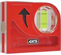 4K5 CYM Niveau à bulle de poche mini avec rainure en V