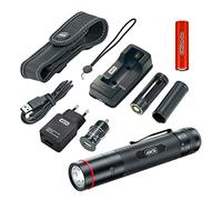 4K5 Lampe de travail LED PL 900, 900 lumens | Mise au point réglable, 4 modes d'éclairage, Étanche, Avec clip, étui et dragonne