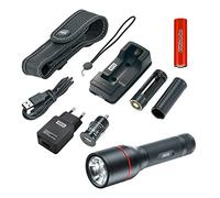 4K5 Lampe torche PL 1000, LED 1000 lm, portée 275 m | 4 modes d'éclairage, Étanche IP X4, Batterie Li-Ion, Étui et dragonne inclus