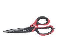 4K5 Tools 600.500A Ciseaux universels gauchers, droitiers noir/rouge