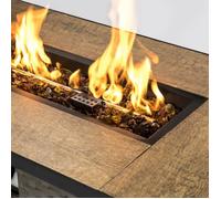 Teamson Home 4 Kg Verres de feu pour braséro à gaz d’extérieur Jardin Verre trempé Jaune ambré PT-FG0005