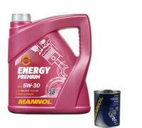 4L mannol Énergie 5W-30 Leichtlauf-Motoröl Api Sn / CH-4 Acea C3 Motor Flush