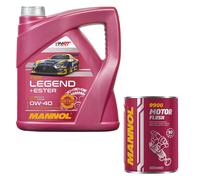 4L MANNOL Huile Moteur SAE 0W-40 LEGEND+ESTER Nettoyage Moteur