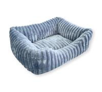 4L Textil Bella Panier en Peluche Premium Line pour Chien et Chat - Panier pour Chien et Chat - Moelleux - Canapé pour Petits Chiens - Beige - 90x70 cm