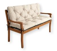 4L Textil Coussin de Banc de Jardin Coussin de balançoire hollywoodienne Coussin de Banc Coussin de Banc d'extérieur Coussin de Banc de Jardin Palettenkissen (100x50x50 cm, Beige)