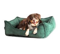 4L Textil - Lit pour chien douillet en velours côtelé Hugo Premium-LINE - Panier pour chien orthopédique - Coussin pour chien pelucheux - Lit pour chien avec housse en mousse à mémoire de forme