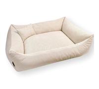 4L Textil Panier pour Chien Lit pour Grands Animaux canapé pour Chien Housse Amovible et Lavable(Beige,120x100 cm)