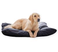 4L Textil Zoe Coussin imperméable pour Chien avec Housse, imperméable, Lavable, pour Grands Chiens, 100 x 80 cm, Noir