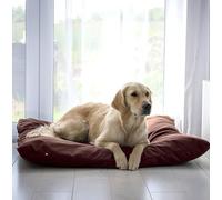 4L Textil ZOE Coussin pour chien imperméable avec housse Housse amovible pour chien grand chien Coussin lavable pour chien grand chien Coussin XXL pour chien (120x100 cm, Brun)