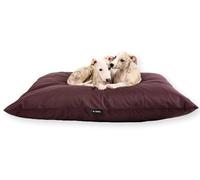 4L Textil ZOE Coussin pour chien imperméable avec housse Lit pour chien hydrofuge Coussin pour chien grands chiens Lit pour chien lavable grands chiens (100x80 cm, Marron)