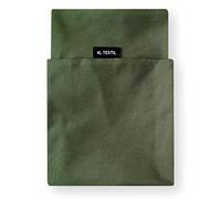 4L Textil ZOE Coussin pour chien lavable avec housse et fermeture éclair, pour grands chiens, tapis de couchage lavable pour chien, housse de rechange 80 x 60 cm, vert foncé