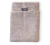 4L Textil ZOE Coussin pour chien lavable avec housse et fermeture éclair, pour grands chiens, tapis de couchage lavable pour chien, housse de rechange 100 x 80 cm, rayures latte