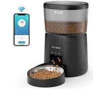 4L WIFI Distributeur Automatique de Nourriture Distributeur de Croquettes pour Chats et Chiens Noir